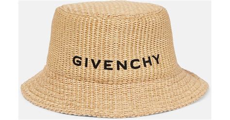 GIVENCHY bucket hat in raffia 